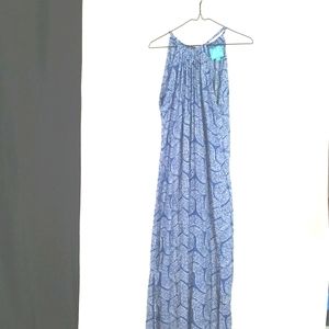 Escapada Maxi Pattern Blue Dress M